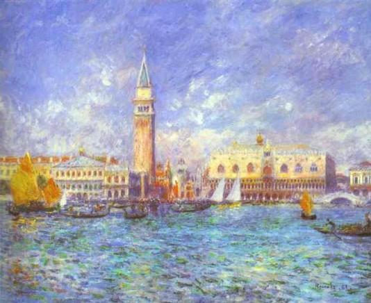 Doges Palace, Venice - 1881 by Pierre Auguste Renoir